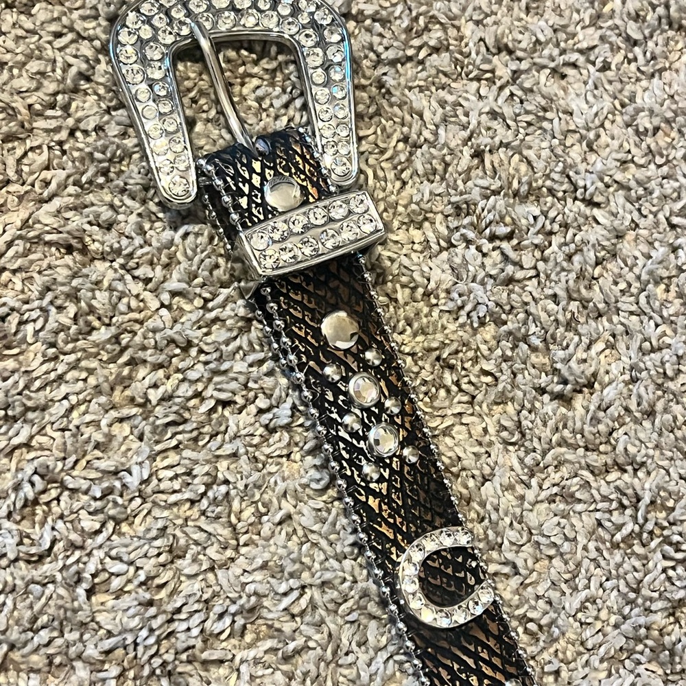 Rhinestone Embellished Belt